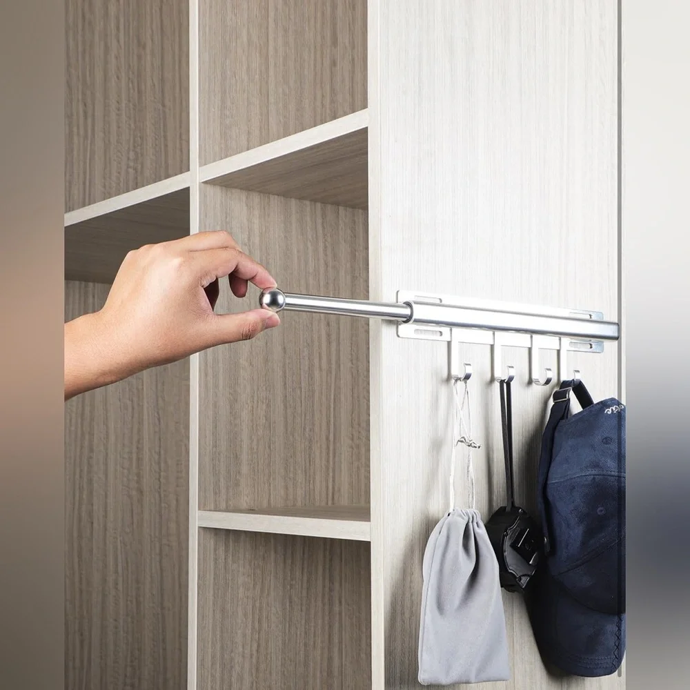 NIB BaiNong 12 inch Valet Rod for Clothes Hanger Closet Organization and Storage